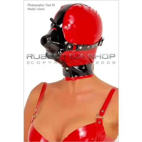 Rubber Anaesthesia Hood With Harness