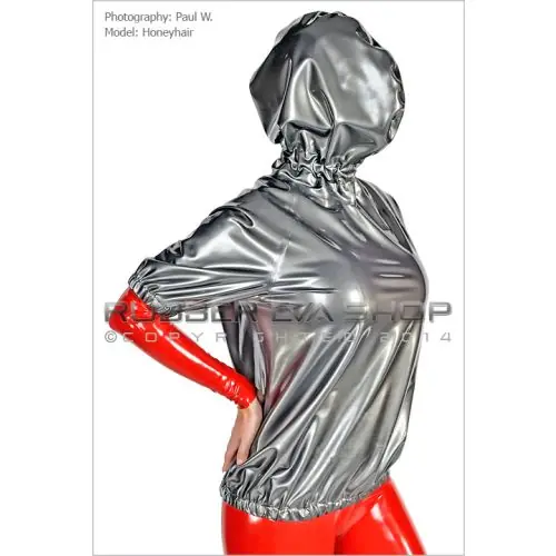 Short Sleeved Hooded Rubber Breath play Top