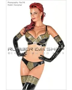 Laced Latex Underwired Bra